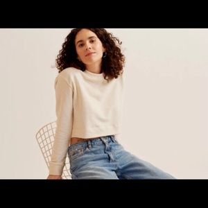 Kotn cropped sweatshirt